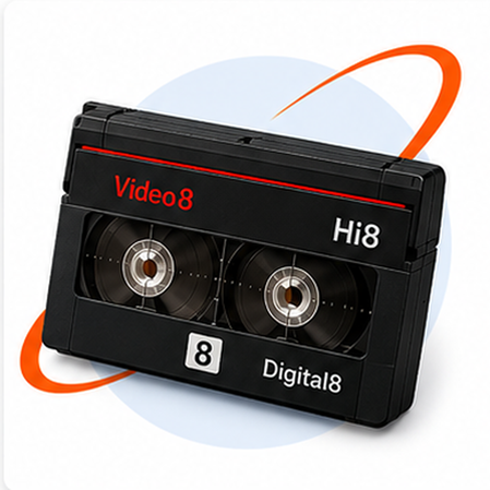 FOTO W und DIGITAL W in Emden - wir digitalisieren Ihre Hi8 Digital8 Video8 ideokassetten